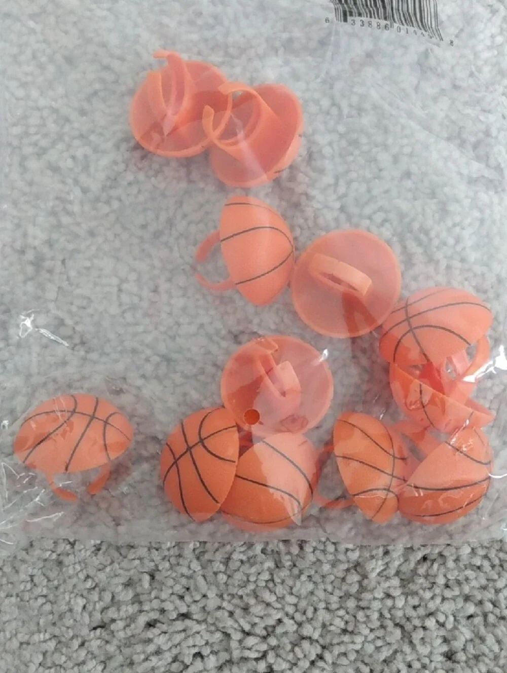 Mini Orange Basketball Party Favors (12)